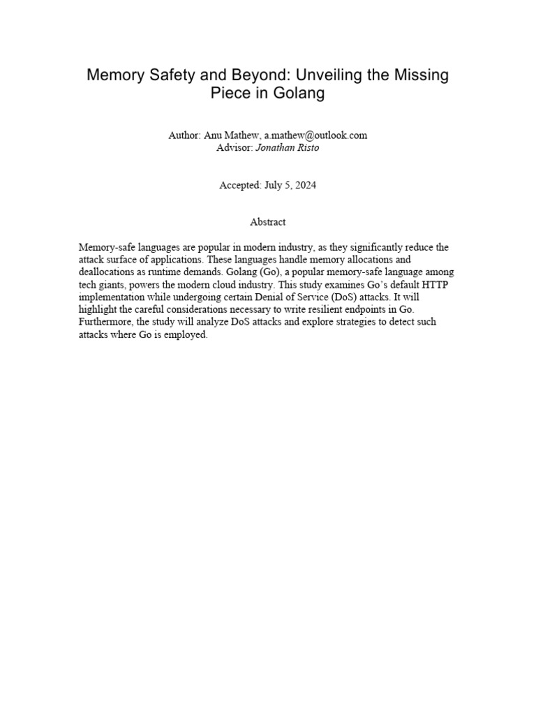 SANS - Memory - Safety - and - Beyond - Unveiling - Missing - Piece ...
