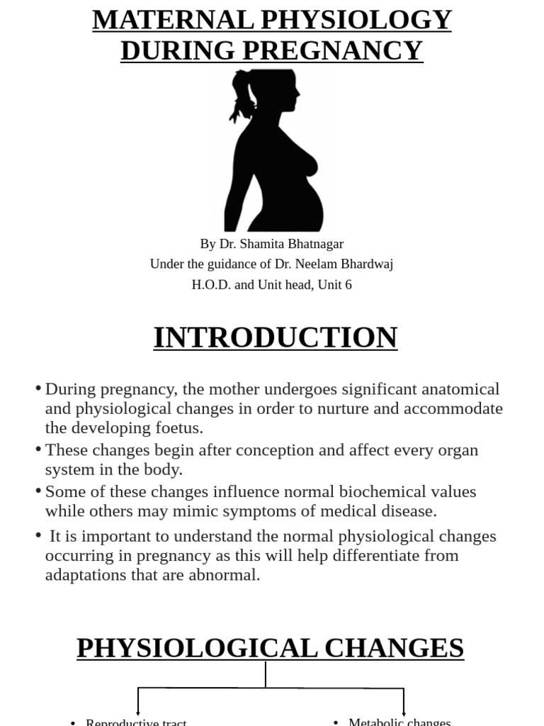 Physiological Changes During Pregnancy | PDF | Insulin Resistance ...