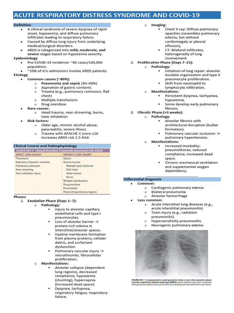 Acute Respiratory Distress Syndrome | PDF | Respiratory Diseases ...