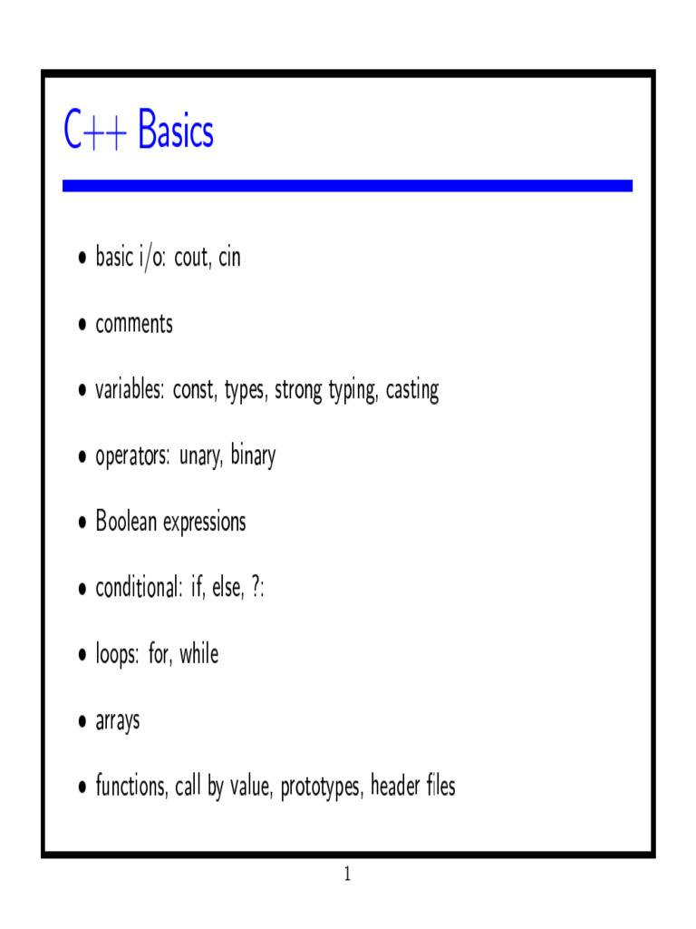 Principles of Programming 1 | PDF