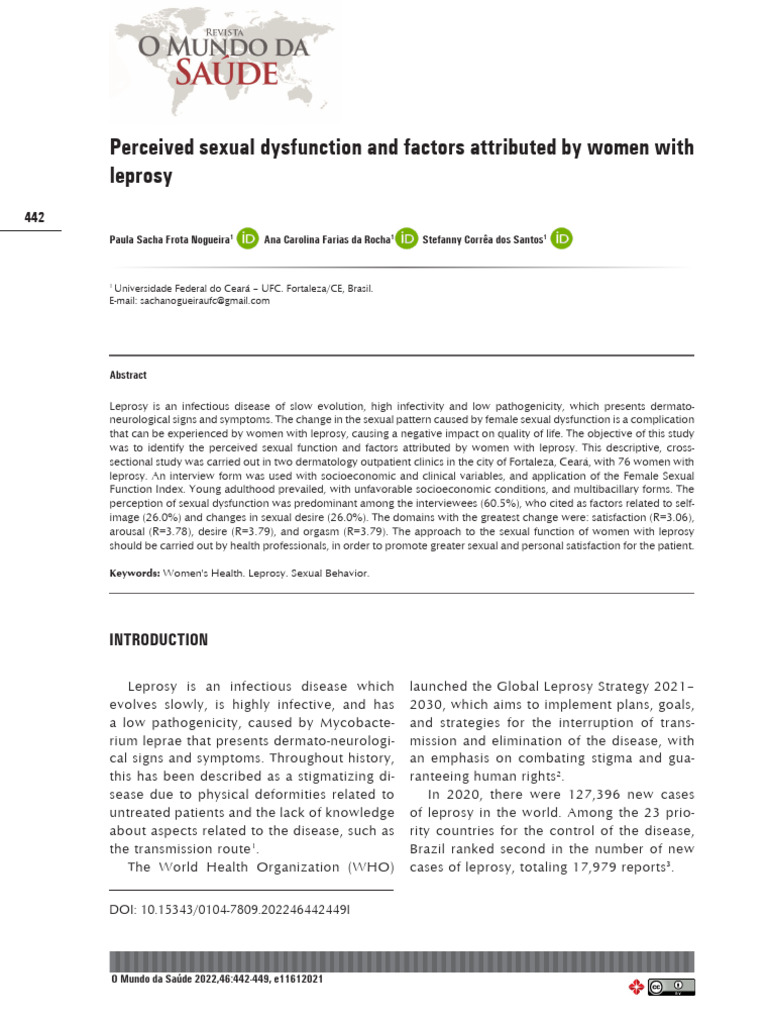 Cintiamachado2015, 1161-2021 I | PDF | Sexual Dysfunction | Sexual Arousal