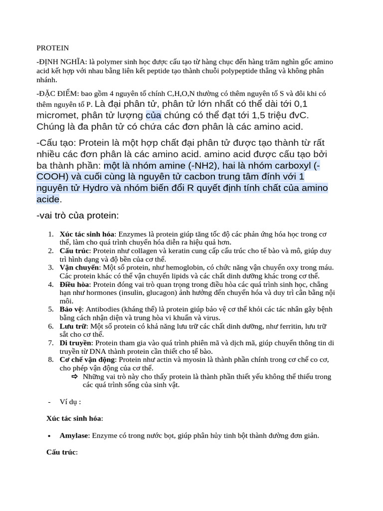 Protein | PDF