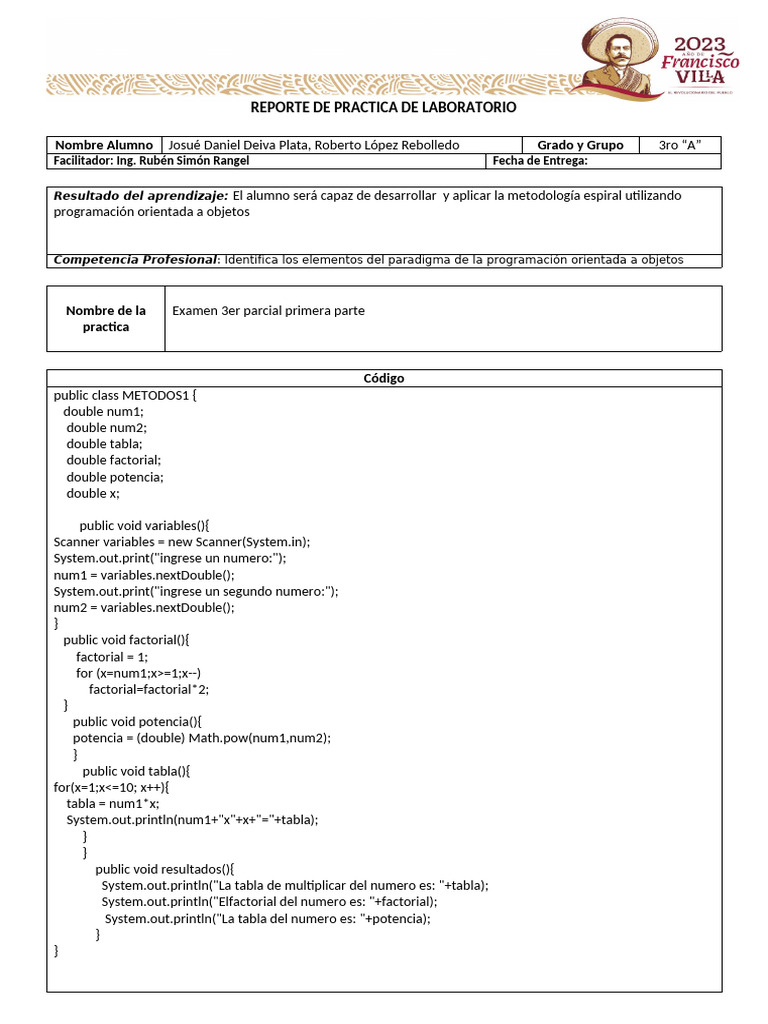 Examen 3er Parcial | PDF