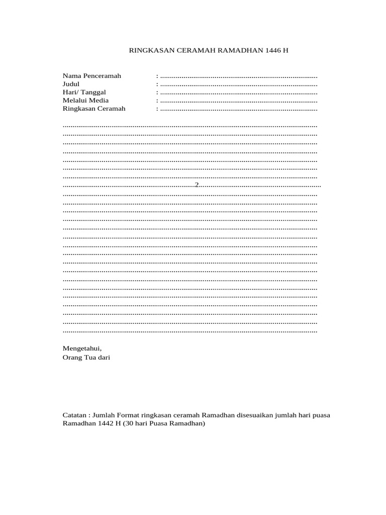 Buku Amaliah Ramadhan 2025 Pdf