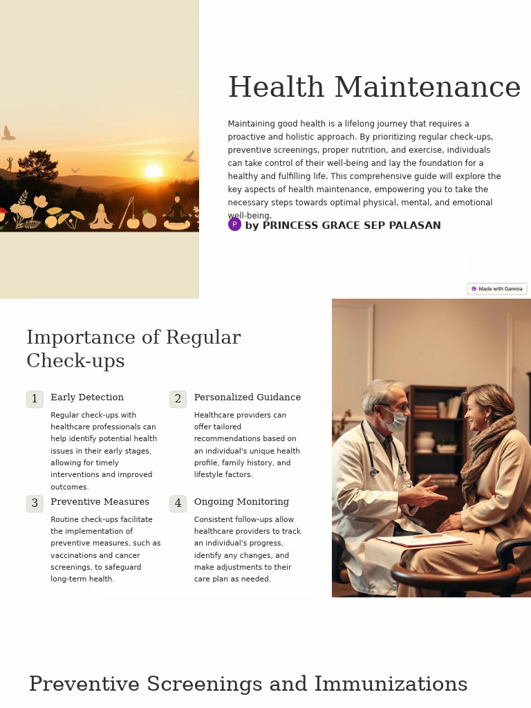 Health Maintenance P2 | PDF | Chronic Condition | Stress (Biology)