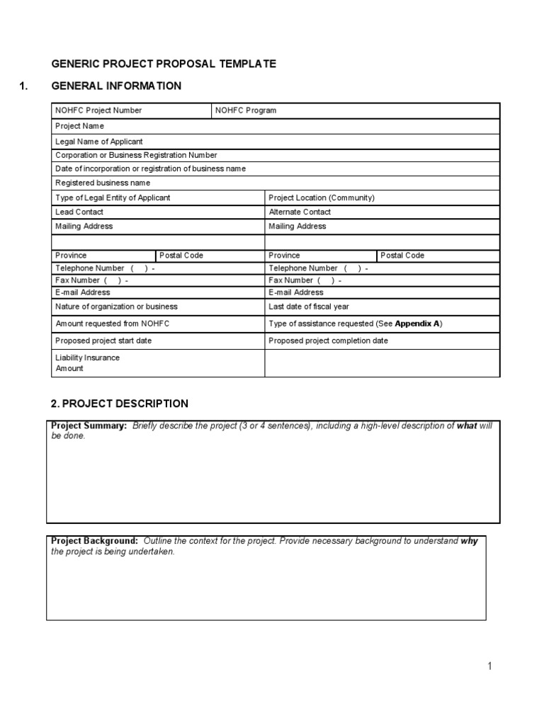 Proposal Template General e | PDF | Insurance | Project Management