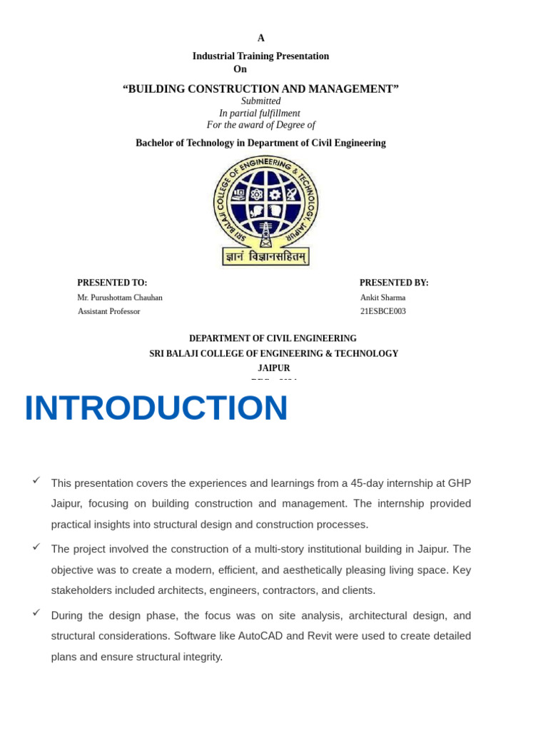 Building Construction | PDF | Project Management | Building Engineering