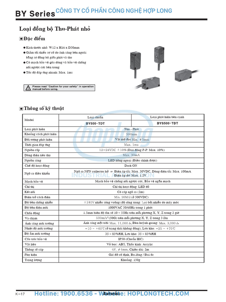 Autonics by Cam Bien Quang Catalog | PDF