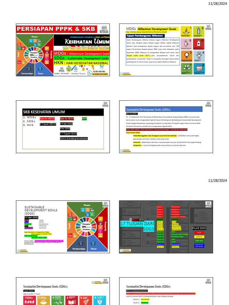 MATERI ZOOM (MDGS,SDGS,HKN) | PDF