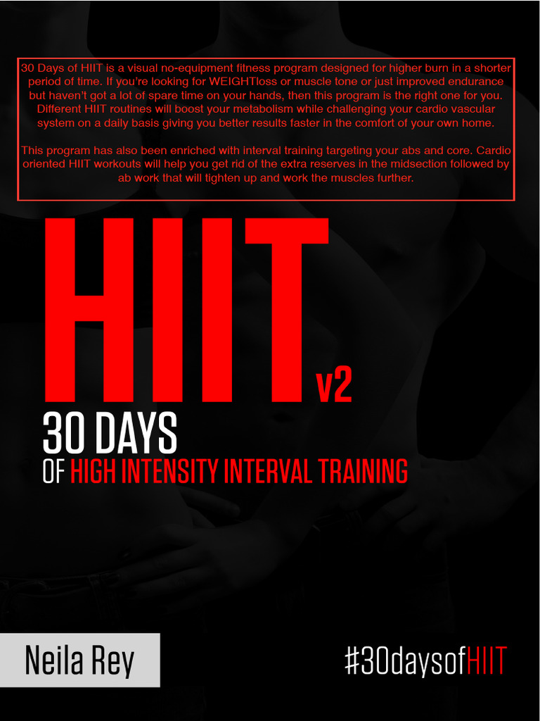 30-Day No-Equipment HIIT Program | PDF