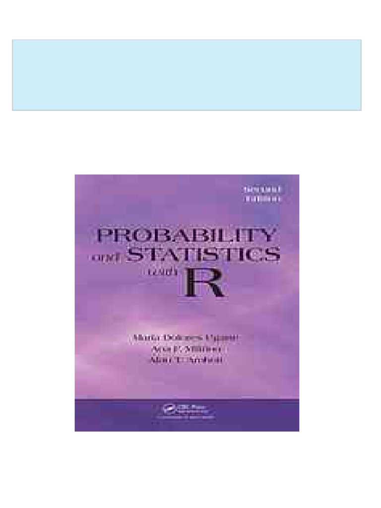 Complete Download Probability and Statistics With R Second Edition ...