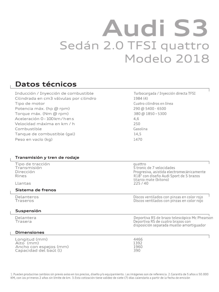 S3 Ficha Tecnica | PDF