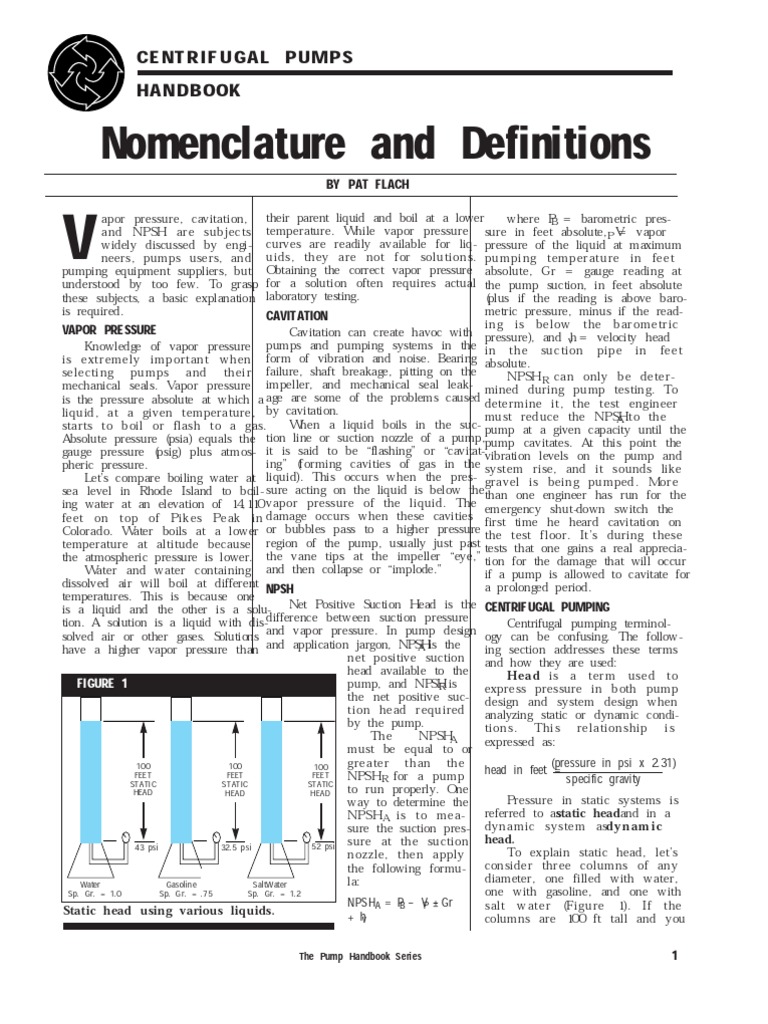Understanding Pump Dynamics and Cavitation | PDF | Pump | Pressure