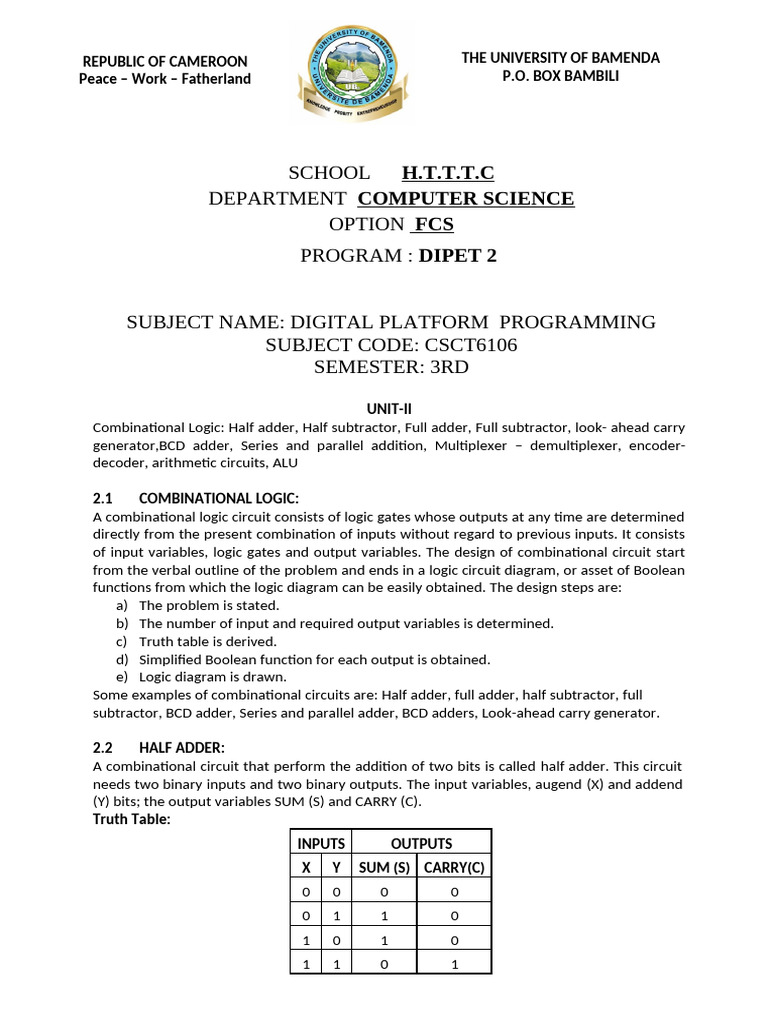 Unit 2 Digital Systems Pdf Subtraction Mathematics