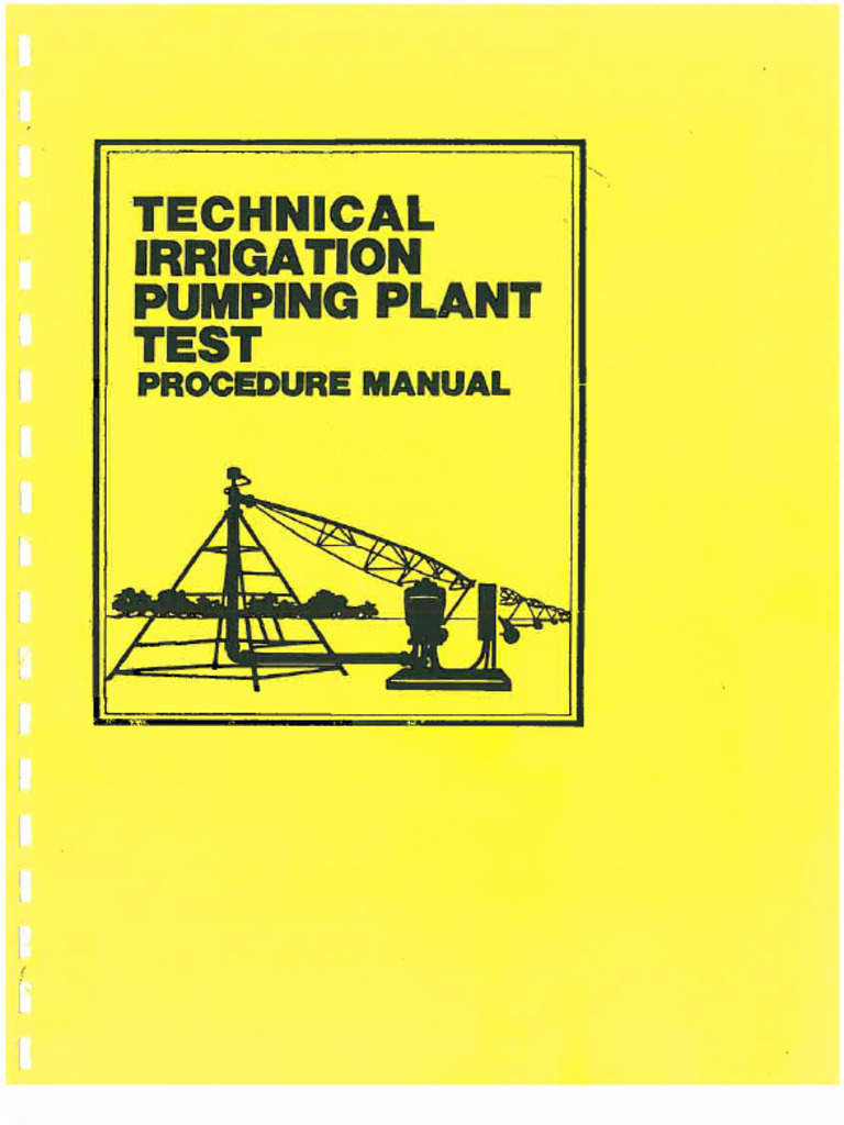 Archived Technical Irrigation Pumping Plant Test Procedure Manual ...