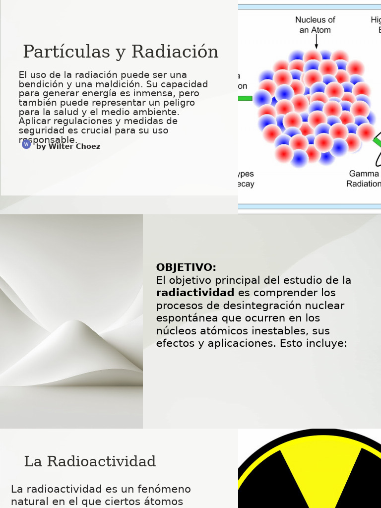 Radiactividad y Quarks: Usos y Efectos | PDF | Desintegración ...