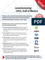 Off Shore Decommissioning Report 2012-2013, Gulf of Mexico: Save $450