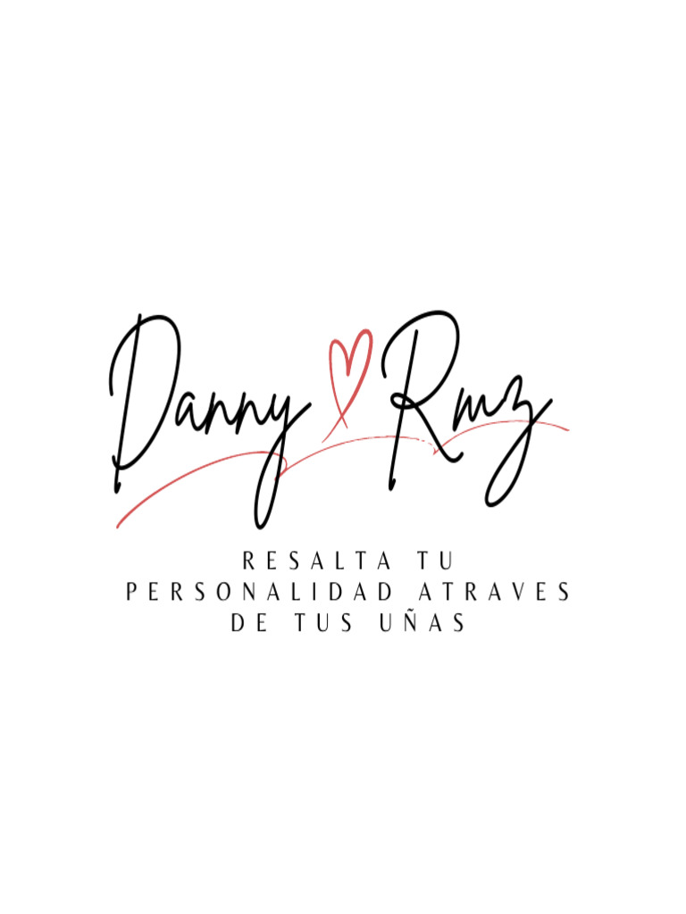 Logo en Forma de Coraz%C3%B3n Blog Personal Rojo y Negro | PDF