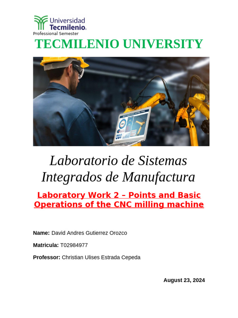 LABORATORY WORK 2 | PDF | Numerical Control | Secondary Sector Of The ...
