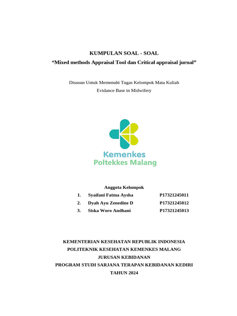 Penilaian Kualitas dengan MMAT | PDF