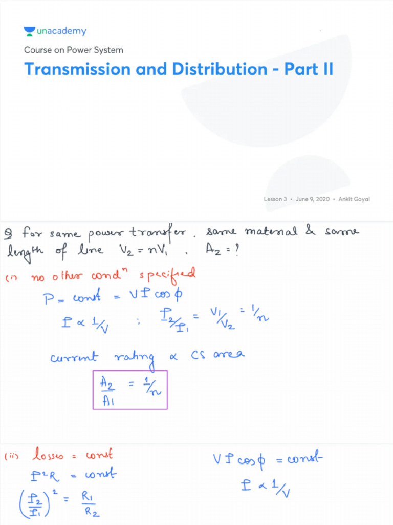 Ps 3 Transmission+and+Distribution+ +Part+II | PDF