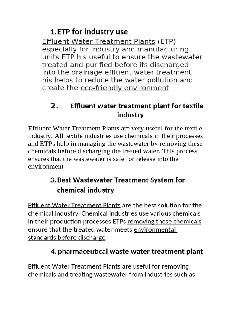 ETP xpert | PDF | Water Treatment | Effluent