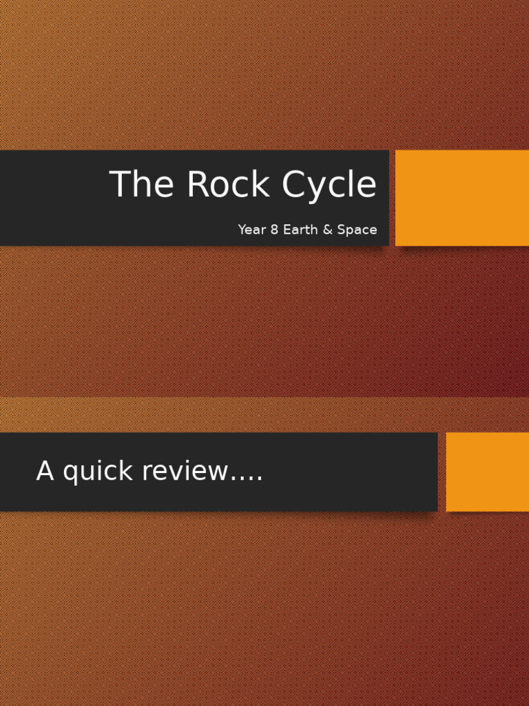 4. The Rock Cycle | PDF | Rock (Geology) | Igneous Rock