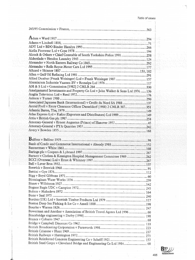 0736 - Table of Cases | PDF