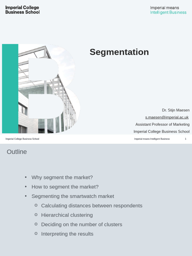 Session 3 - Segmentation | PDF | Cluster Analysis