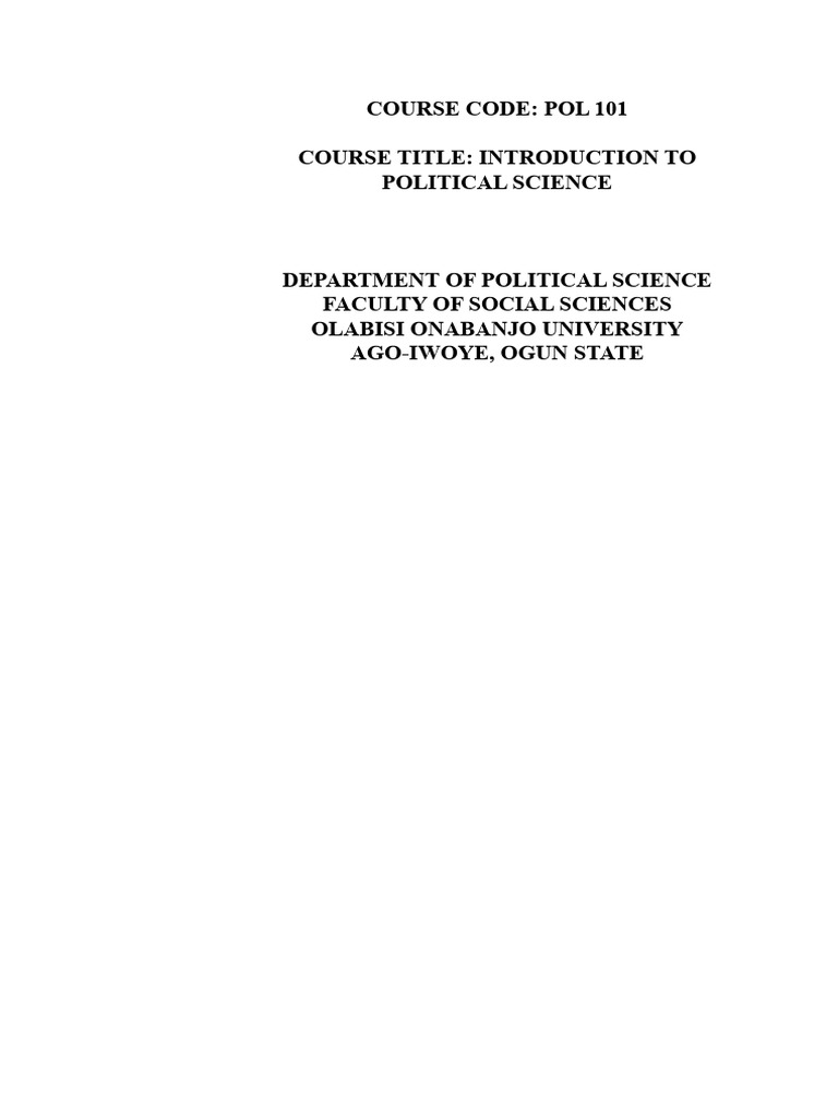 Intro to Political Science | PDF | Science | Scientific Method