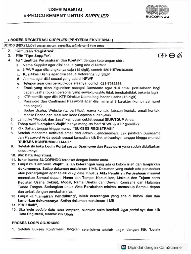 User Manual E-Proc | PDF