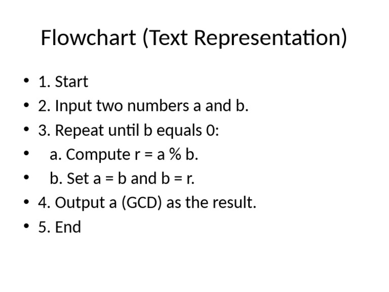 GCD Calculation Flowchart Guide | PDF