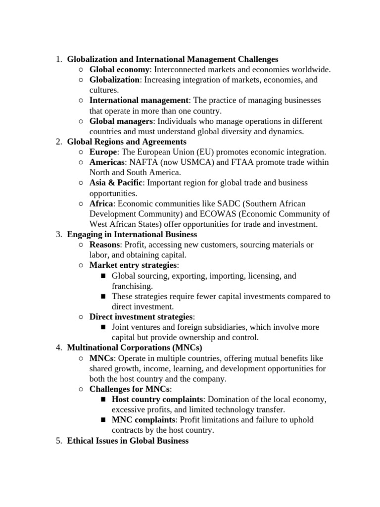 GMS200 chapter 3 | PDF | Multinational Corporation | Globalization