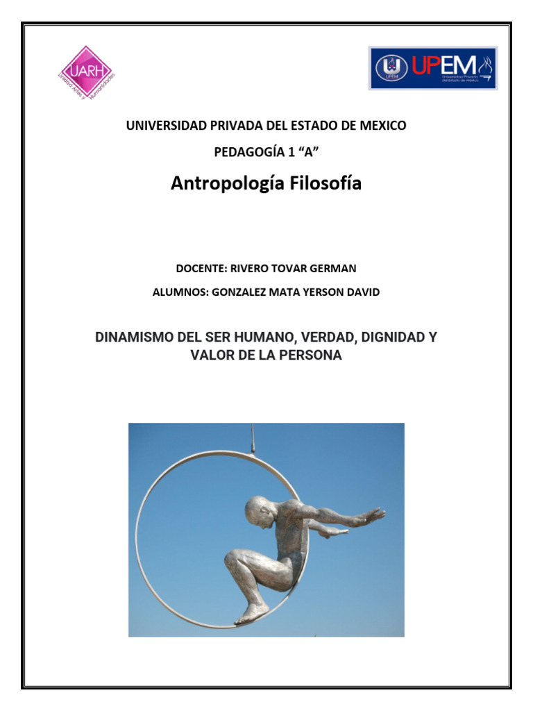 Significado del Dinamismo Humano | PDF | Libertad | Conocimiento