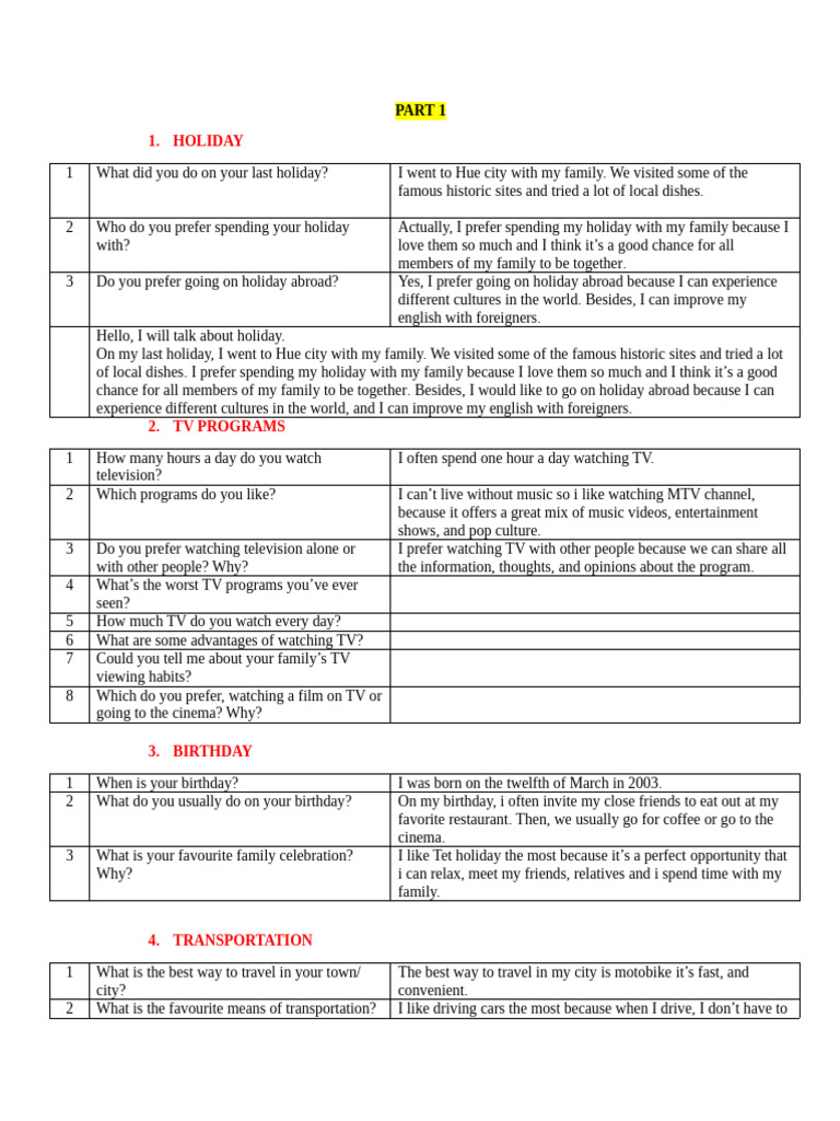 một vài chủ đề vstep part 1 | PDF | English Language