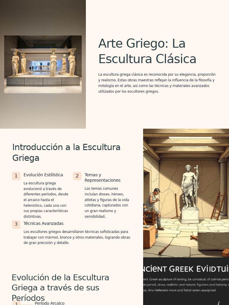 Escultura Griega Clásica: Arte y Técnica | PDF | Escultura | Realismo ...