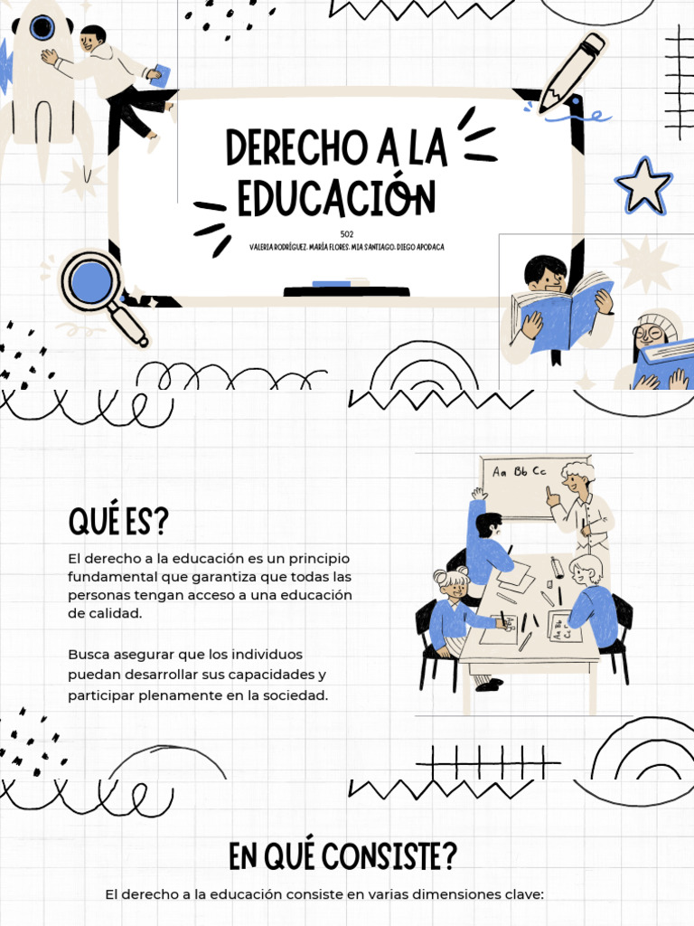 Derecho a la Educación: Importancia y Retos | PDF | Igualdad social ...