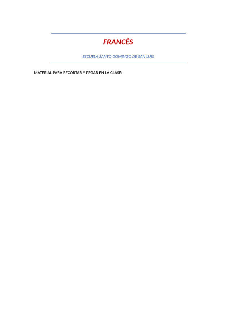 Francés 3 | PDF