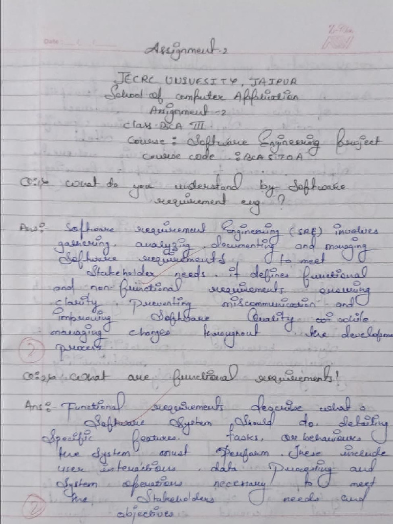 SE 2nd Assignment | PDF