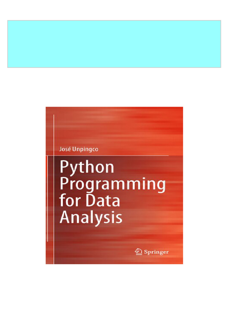 Instant ebooks textbook Python Programming for Data Analysis 1st ...