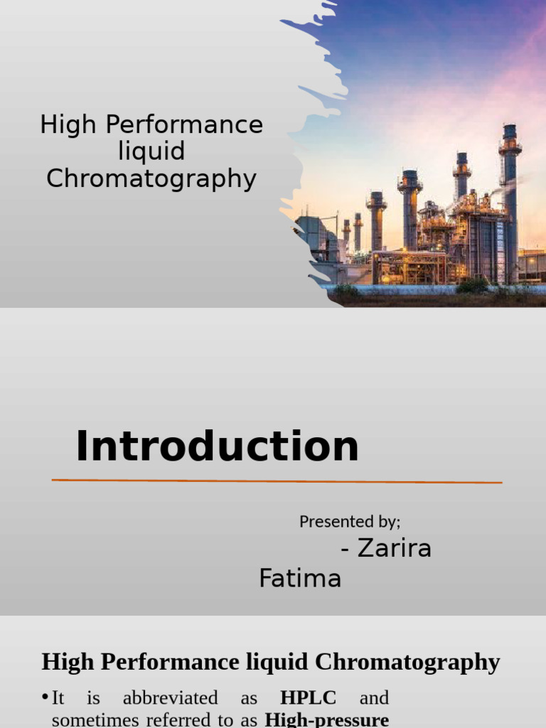 High Performance Liquid Chromatography | PDF | High Performance Liquid ...