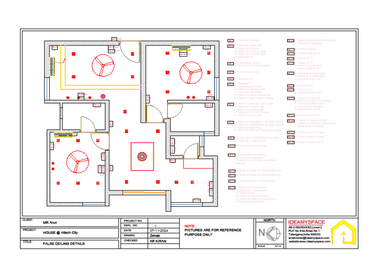 Electrical Switches and Sockets Layout | PDF | Machines | Home Appliance