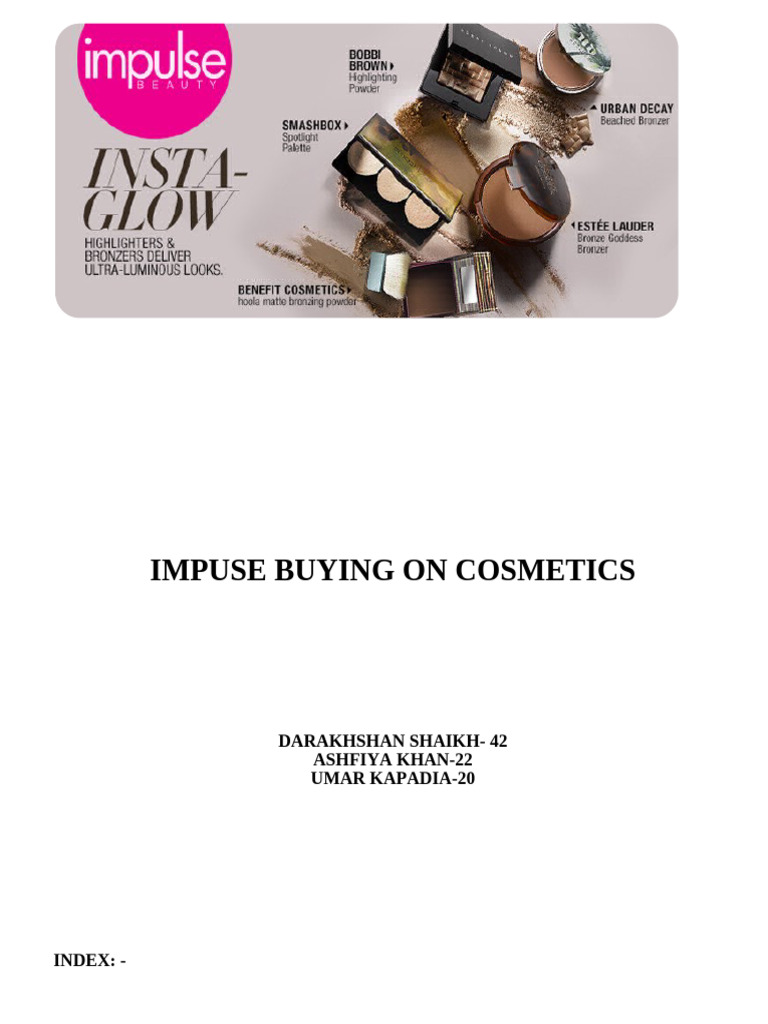 Factors Influencing Cosmetic Impulse Buying | PDF | Impulsivity ...