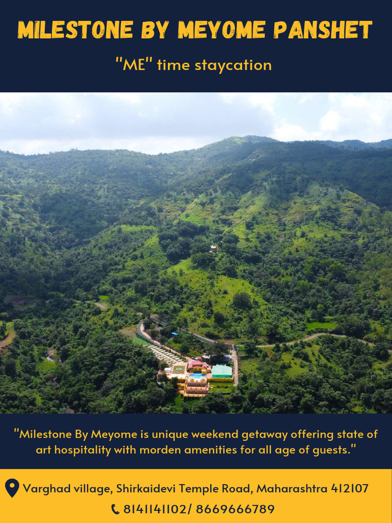 Milestone By Meyome: Panshet Getaway | PDF | Cuisine | Foods