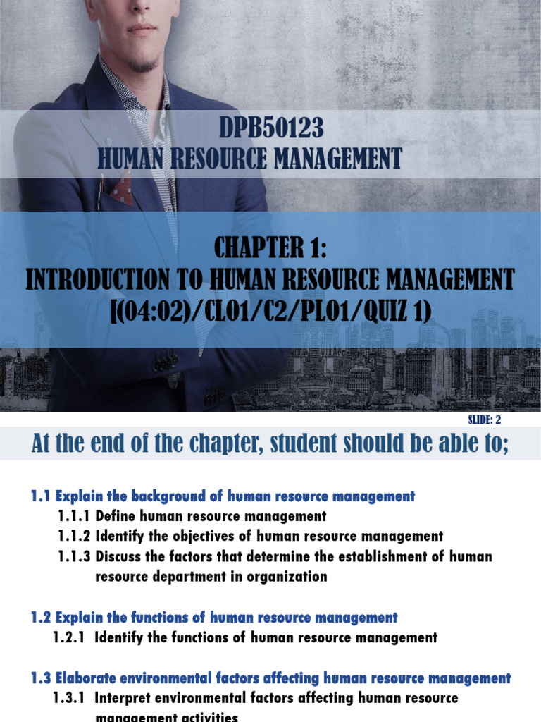 HRM_CHAPTER 1 | PDF | Human Resource Management | Employment
