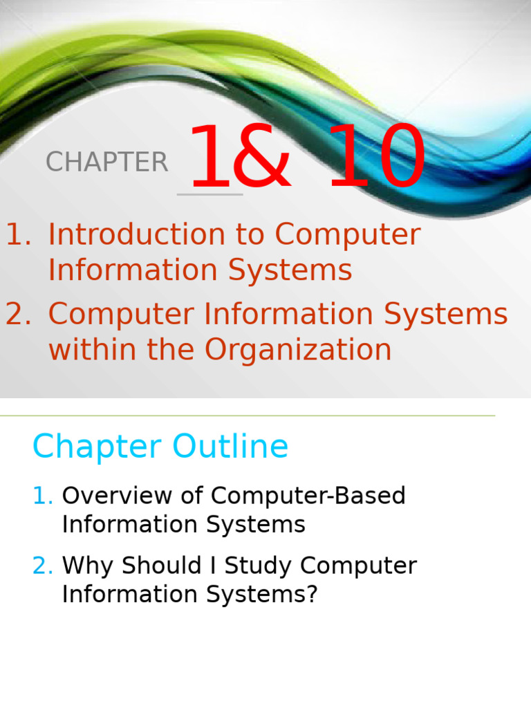 Overview of Computer Information Systems | PDF | Information ...