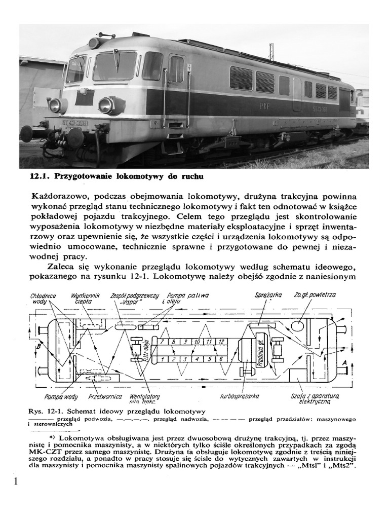 Lokomotywa ST43 Schematy I Opis | PDF