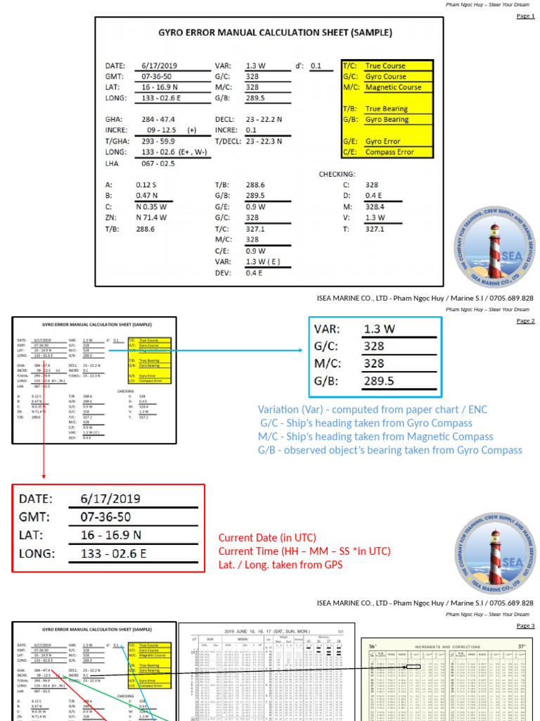 Gyro Error Correction Guidelines | PDF | Geophysics | Navigation