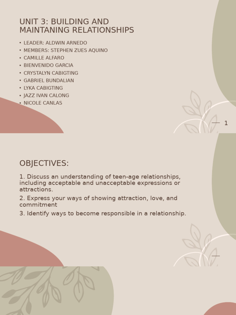 Understanding Personal Relationships | PDF | Intimate Relationships ...