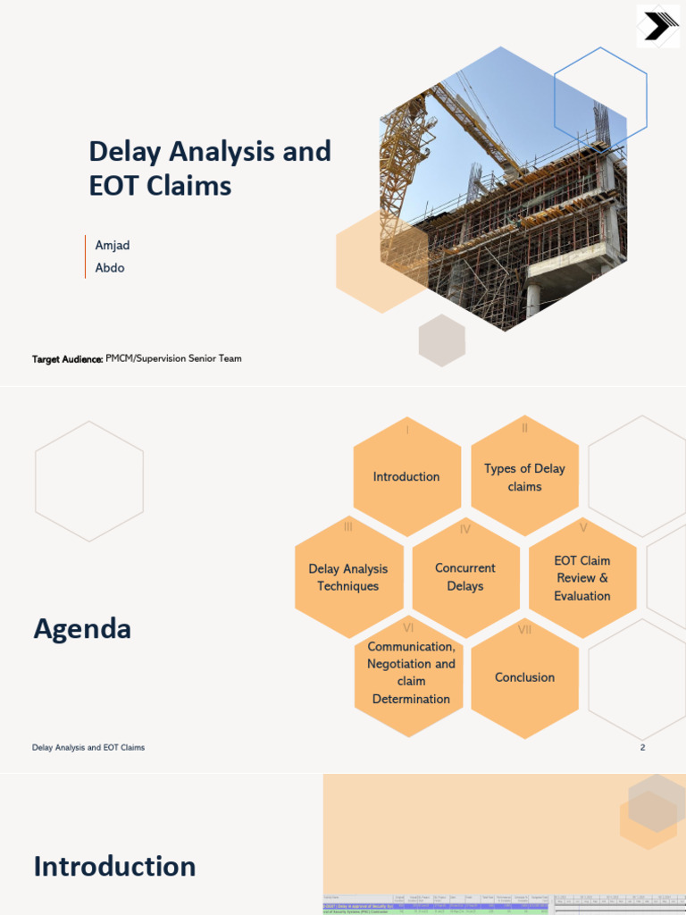 Delay Analysis for EOT Claims | PDF | Evaluation